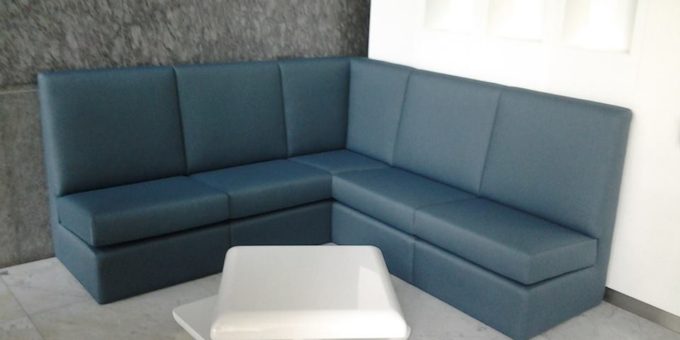 L Shaped banquette sofa