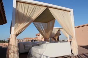 Curtains installed in a Customised Gazebo